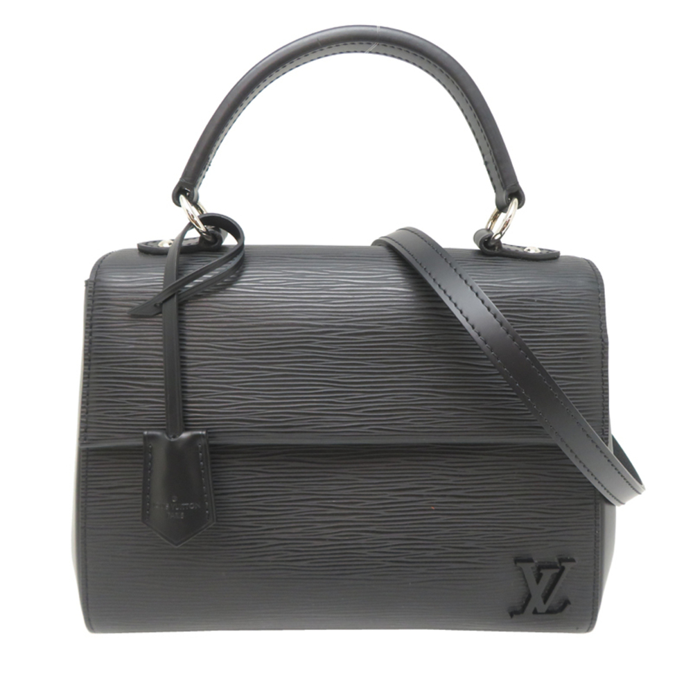 Louis Vuitton Cluny BB Women's Handbag M41312 (Discontinued) Epi Noir (Black)